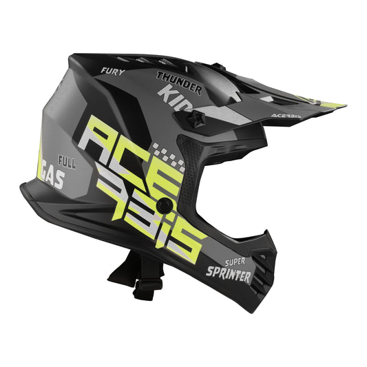 ACERBIS PROFILE PRETO/AMARELO FLUO CRIANÇA