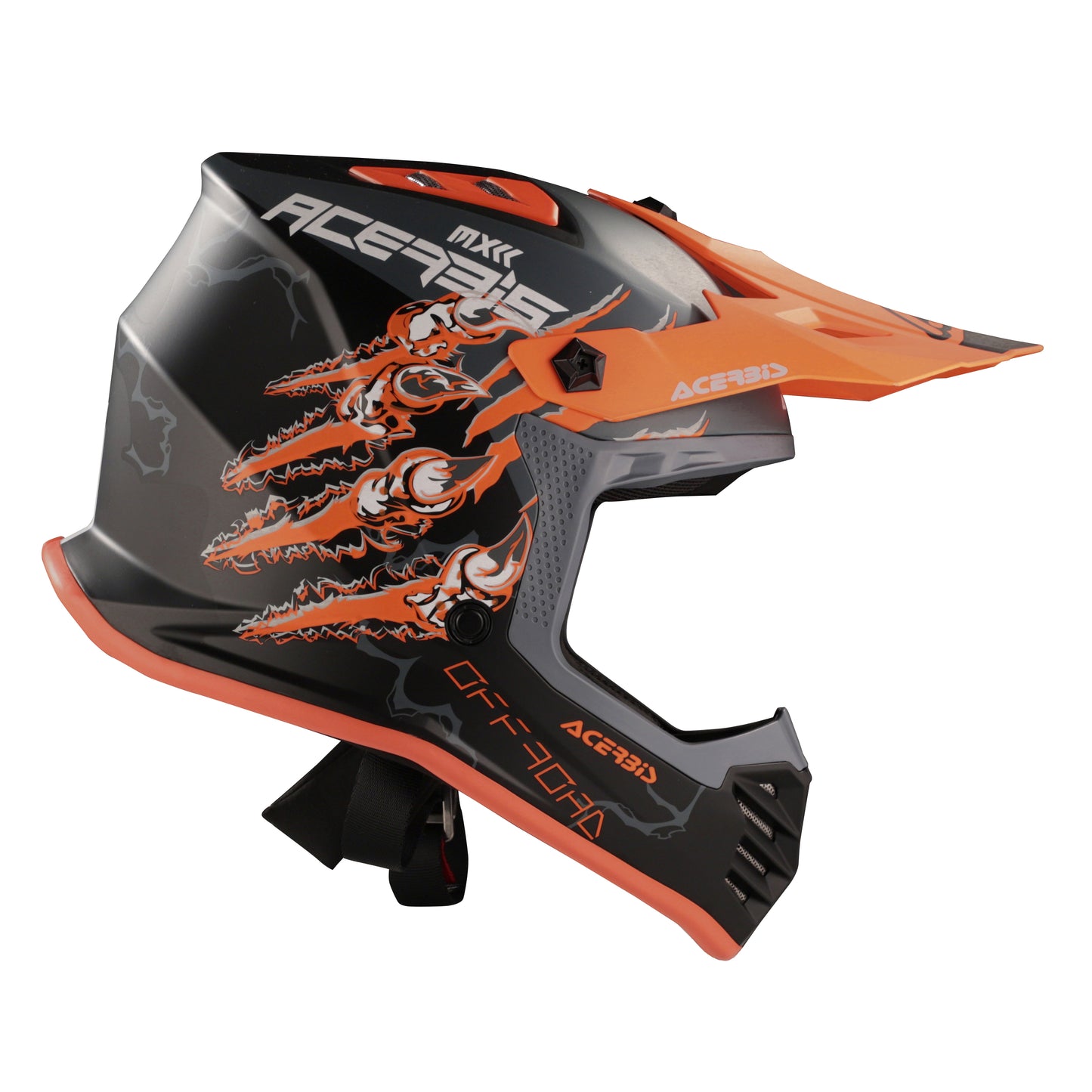 ACERBIS PROFILE PRETO/LARANJA FLUO CRIANÇA