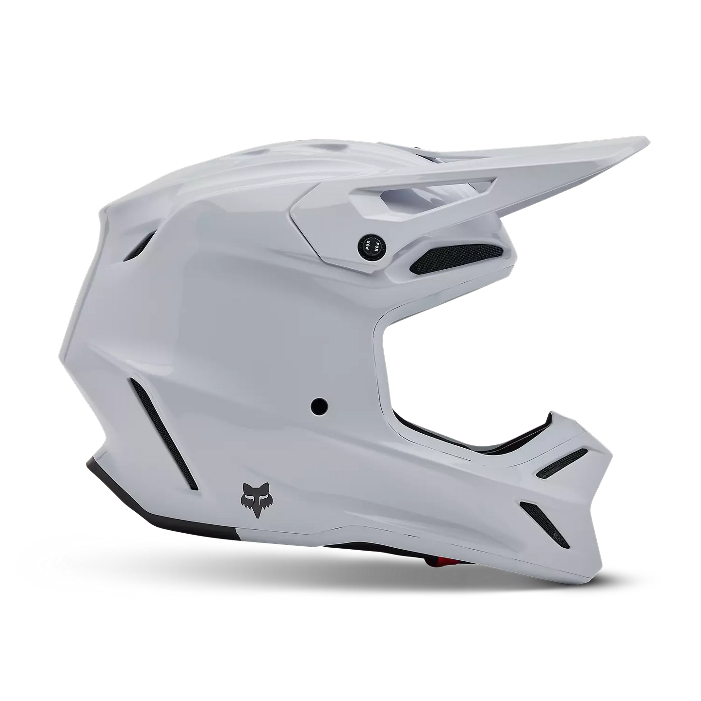 FOX CAPACETE V3 RS CARBON SOLID BRANCO