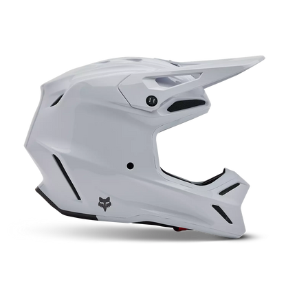 FOX CAPACETE V3 RS CARBON SOLID BRANCO