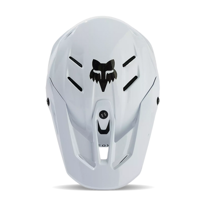 FOX CAPACETE V3 RS CARBON SOLID BRANCO