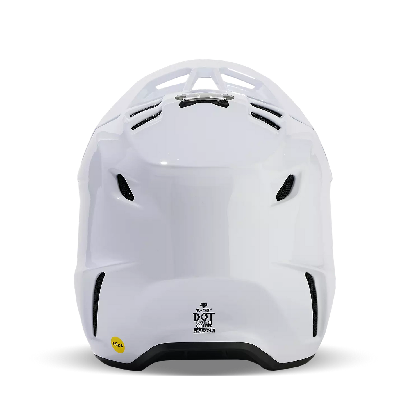 FOX CAPACETE V3 RS CARBON SOLID BRANCO