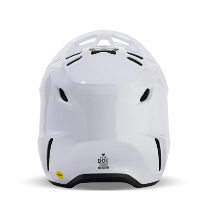 FOX CAPACETE V3 RS CARBON SOLID BRANCO