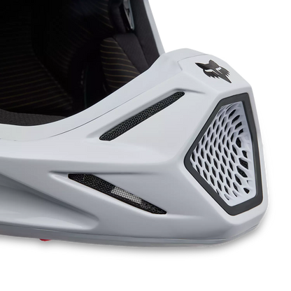 FOX CAPACETE V3 RS CARBON SOLID BRANCO