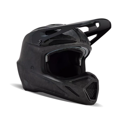 FOX CAPACETE V3 RS CARBON SOLID PRETO MATE