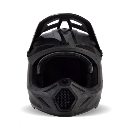 FOX CAPACETE V3 RS CARBON SOLID PRETO MATE