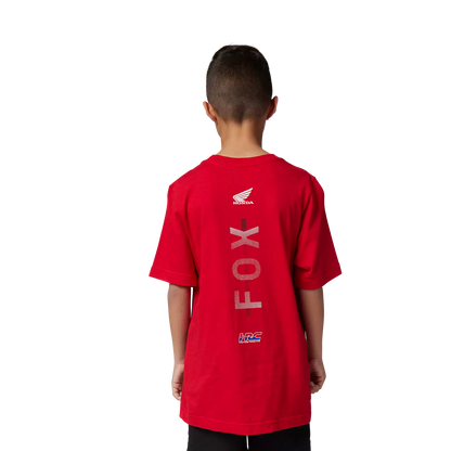 FOX T-SHIRT CRIANÇA HONDA PREMIUM VERMELHA