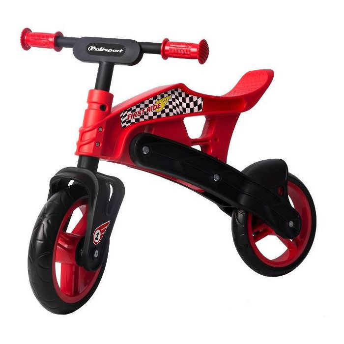 BICICLETA APRENDIZAGEM CRIANÇA OFF-ROAD (BALANCE BIKE) PRETA/VERMELHA