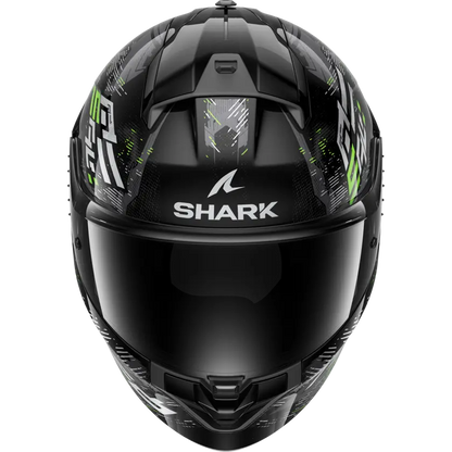 SHARK CAPACETE RIDILL 2 PRETO/CINZENTO/VERDE