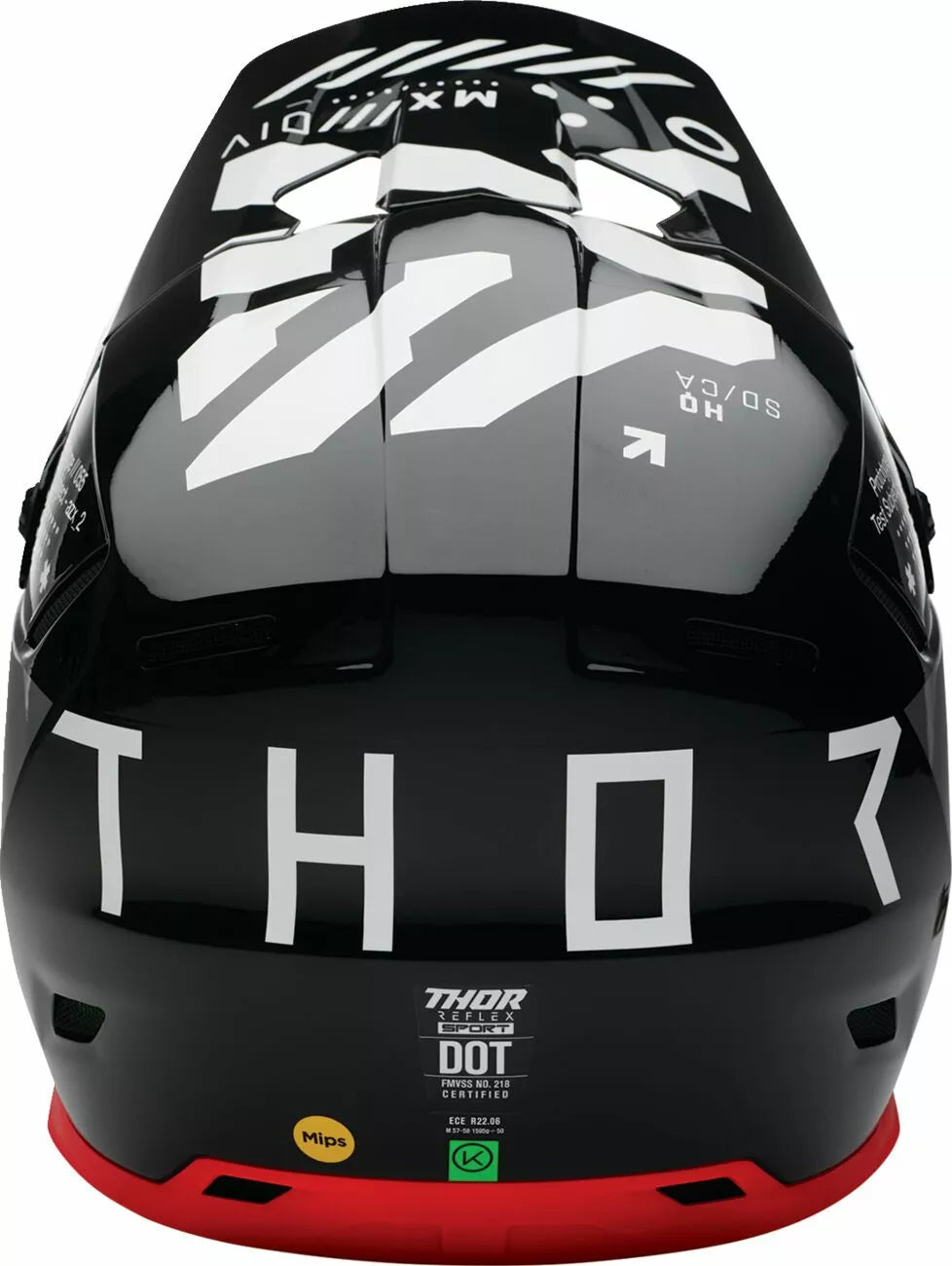 THOR CAPACETE REFLEX SPORT STRIKE VERMELHO/PRETO